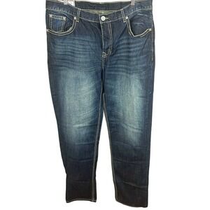 John B. Stetson Mens Standard Straight Leg Jean Size 40x 40 Rodeo Western Cowboy